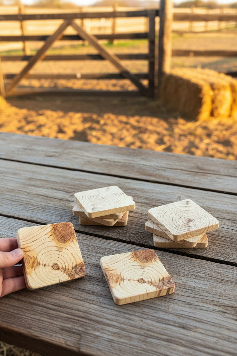 Wooden coasters